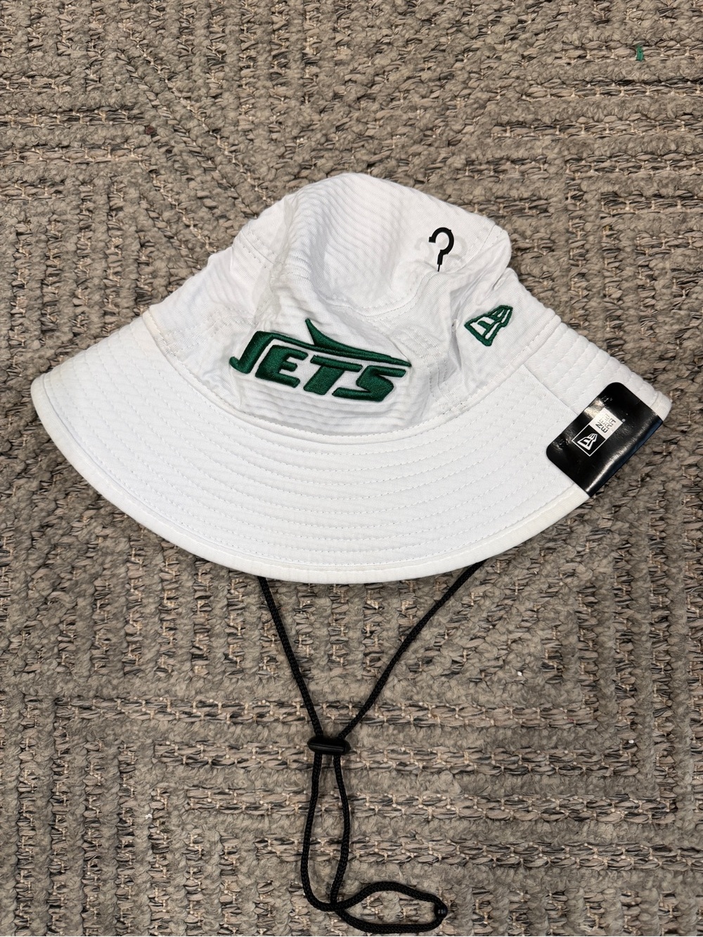 New York Jets White Bucket Hat by New Era